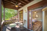 Relaxing back porch with